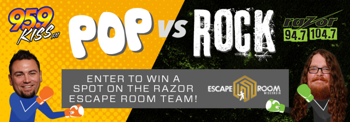 CONTEST: Escape Room Wisconsin - Pop VS Rock