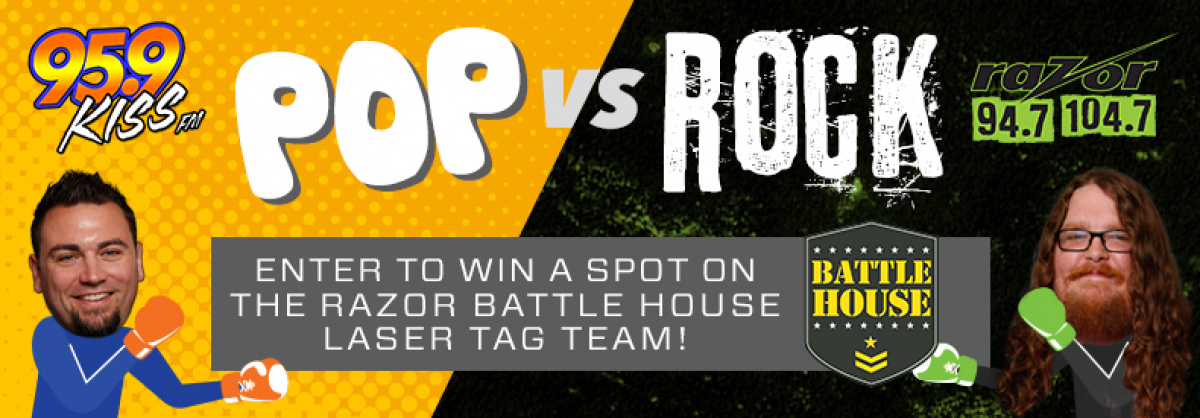 CONTEST: Battle House Laser Tag Pop vs Rock